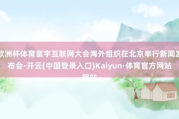 欧洲杯体育寰宇互联网大会海外组织在北京举行新闻发布会-开云(中国登录入口)Kaiyun·体育官方网站