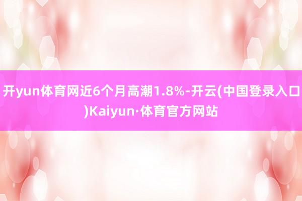 开yun体育网近6个月高潮1.8%-开云(中国登录入口)Kaiyun·体育官方网站