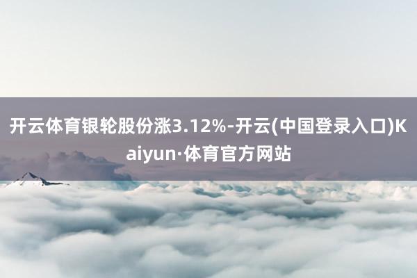 开云体育银轮股份涨3.12%-开云(中国登录入口)Kaiyun·体育官方网站