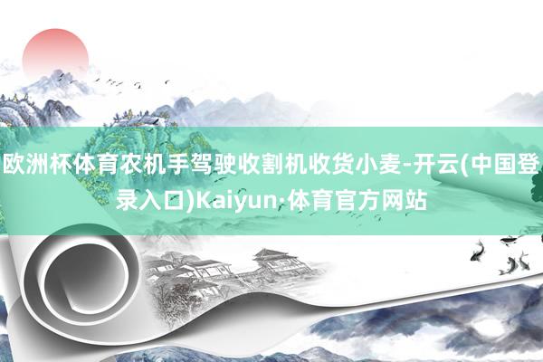 欧洲杯体育农机手驾驶收割机收货小麦-开云(中国登录入口)Kaiyun·体育官方网站