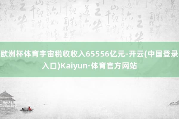 欧洲杯体育宇宙税收收入65556亿元-开云(中国登录入口)Kaiyun·体育官方网站