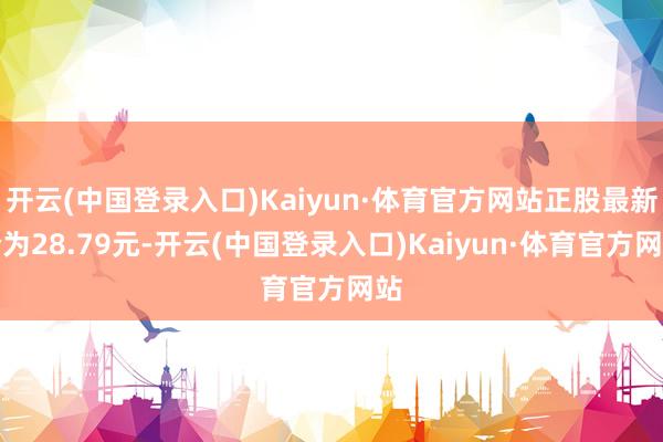 开云(中国登录入口)Kaiyun·体育官方网站正股最新价为28.79元-开云(中国登录入口)Kaiyun·体育官方网站