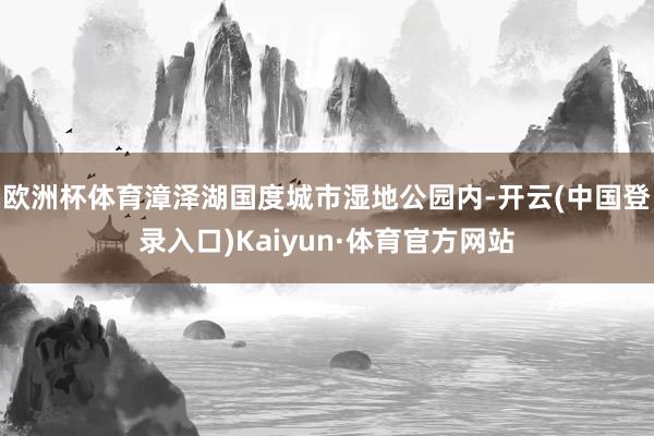欧洲杯体育　　漳泽湖国度城市湿地公园内-开云(中国登录入口)Kaiyun·体育官方网站