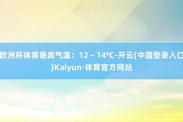 欧洲杯体育最高气温:12~14℃-开云(中国登录入口)Kaiyun·体育官方网站