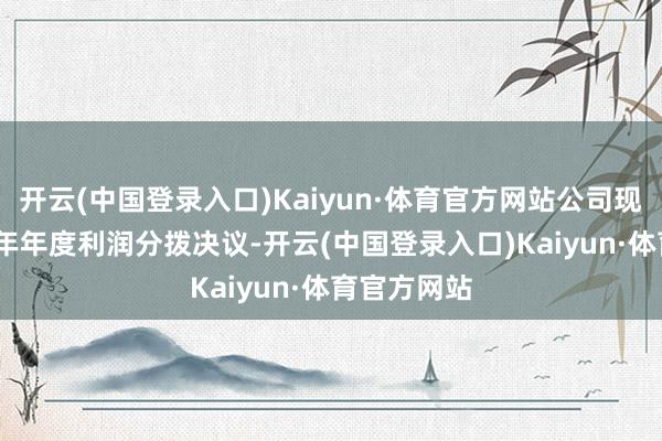 开云(中国登录入口)Kaiyun·体育官方网站公司现实了2019年年度利润分拨决议-开云(中国登录入口)Kaiyun·体育官方网站