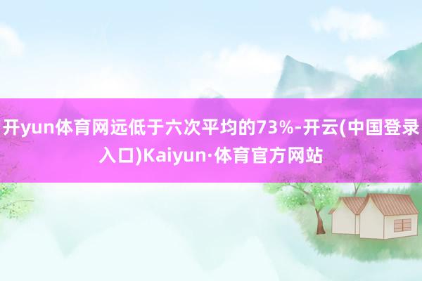 开yun体育网远低于六次平均的73%-开云(中国登录入口)Kaiyun·体育官方网站