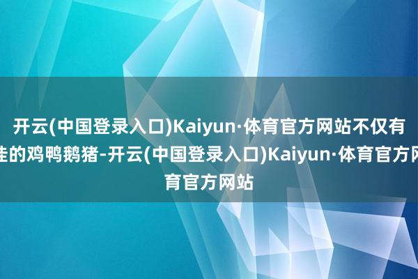 开云(中国登录入口)Kaiyun·体育官方网站不仅有绝佳的鸡鸭鹅猪-开云(中国登录入口)Kaiyun·体育官方网站
