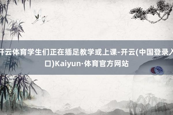 开云体育学生们正在插足教学或上课-开云(中国登录入口)Kaiyun·体育官方网站