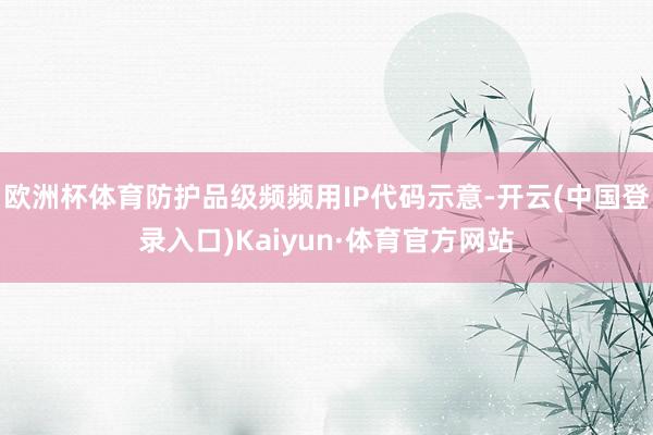 欧洲杯体育防护品级频频用IP代码示意-开云(中国登录入口)Kaiyun·体育官方网站